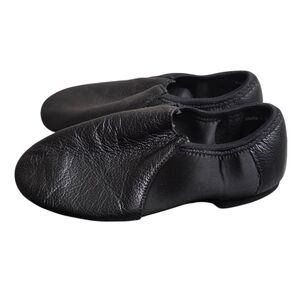 So Danca Black Leather Jazz Dance Shoes Split Sole, Size 5 M